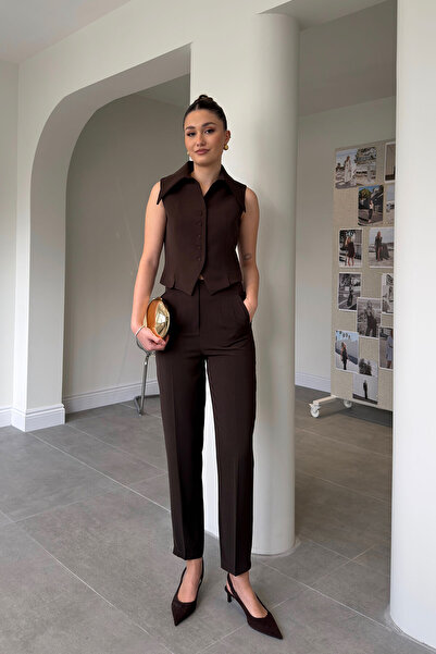 MAGARDE Premium New Season Vest Set Set - Brown