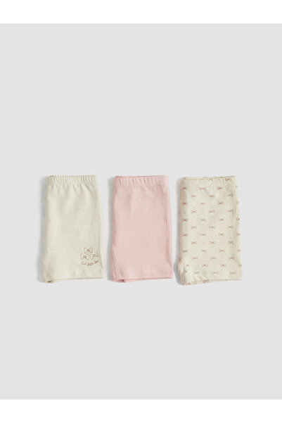 LC Waikiki Ecru cu imprimeu Fete boxeri 3buc