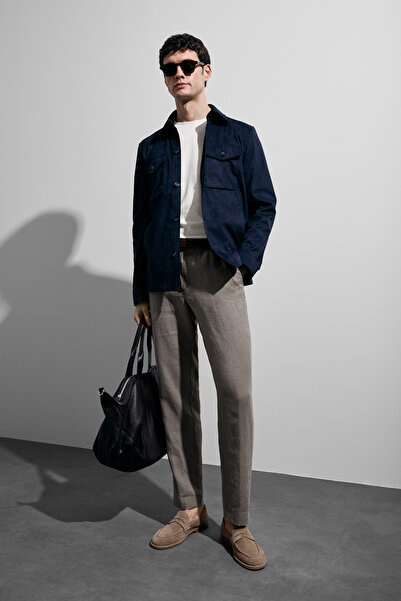 Lufian Cole Men's Shirt Jacket Navy Blue