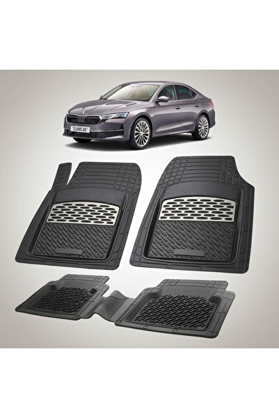 TEAMCAR Πατάκια δαπέδου συμβατά με Skoda Octavia IV Liftback Facelift 2024-20...