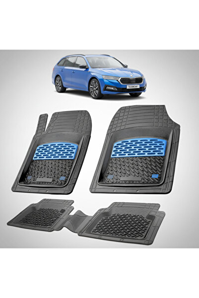 TEAMCAR Πατάκια δαπέδου συμβατά με Skoda Octavia IV Combi Facelift 2024-2026 ...
