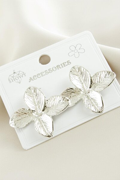 Angel Of Life Flower Metal Earrings