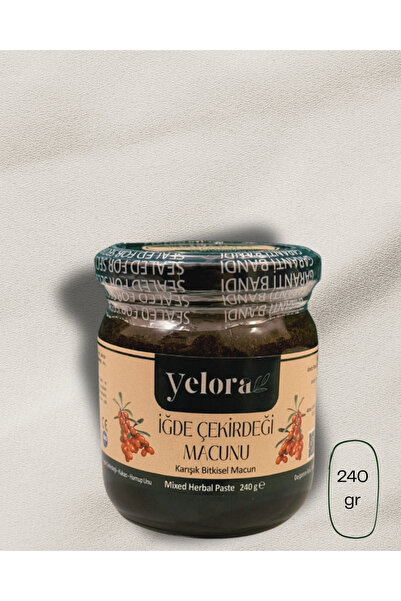 yelora İğde çekirdeği macunu 240gr - doğal ve katkısız karışım