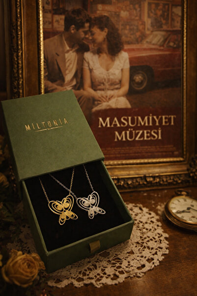 Miltonia Masumiyet Müzesi Kelebek 925s Gümüş Kolye