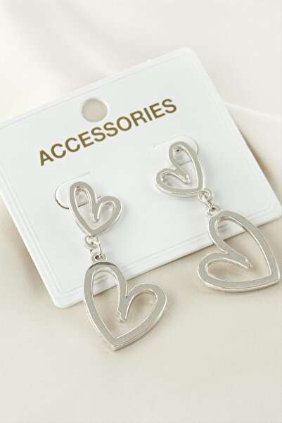 Angel Of Life Heart Metal Earrings