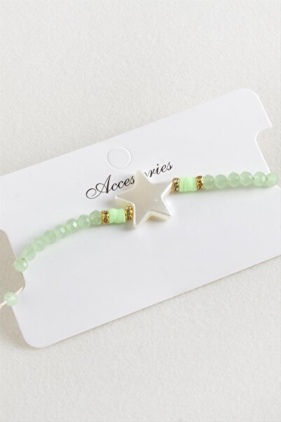 Angel Of Life سوار من خيط المكرامية الكريستالي اللؤلؤي على شكل نجمة