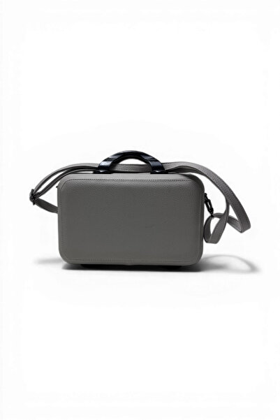 ALBATROS Ppm55 Grey Makyaj, Kuaför Ve Kişisel Bakım Çantası, Suni Deri Kaplama