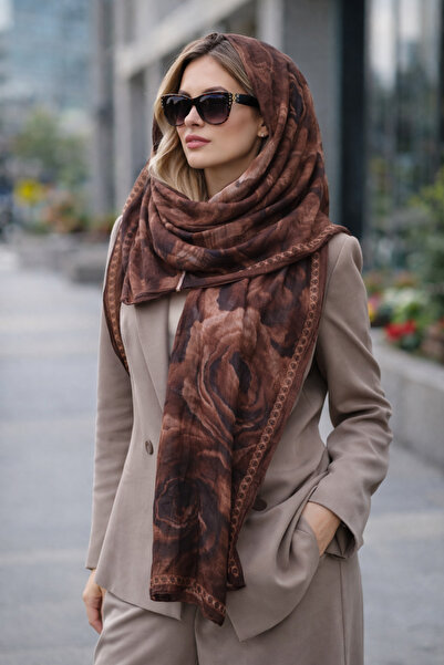 KRAFTELLA Patterned Bamboo Kırınkıl Shawl - Batik Pattern Bamboo Scarf Shawl ...