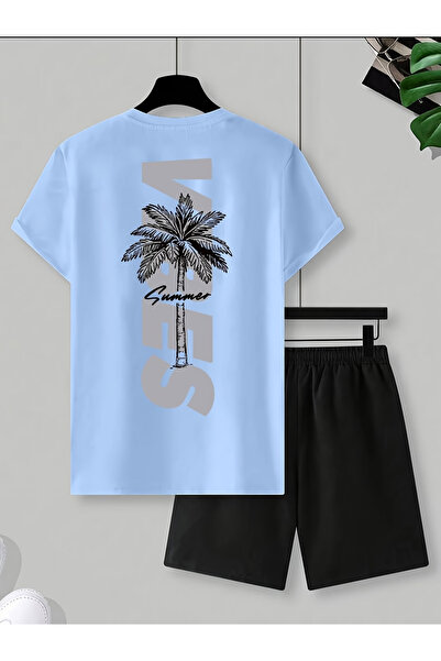 Flow touch Shorts t-shirt - shorts bottom top tracksuit set Printed Oversized...