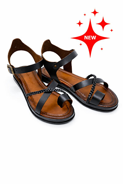 Lively Stylish Hemera Knitted Detail Flat Comfortable Basement Type Sandals