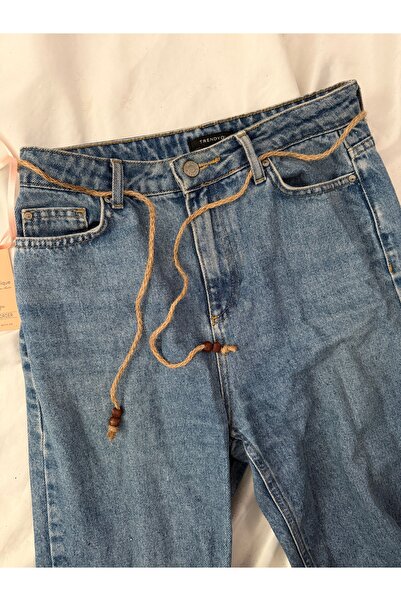 Nurcanilirboutique Straw Pants Accessory Belt I