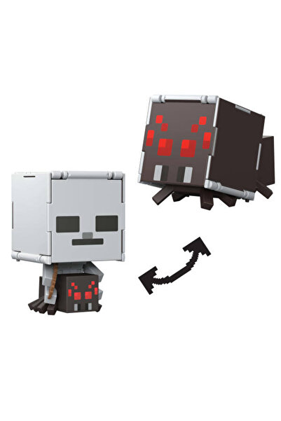 MINECRAFT Flipping 2'si 1 Arada Figür Spider Jockey + Spider JCN24