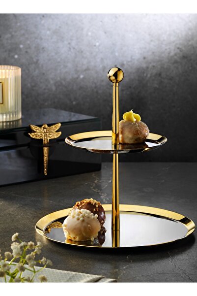 Tiamo Medium Presentation Catering Plate Gold