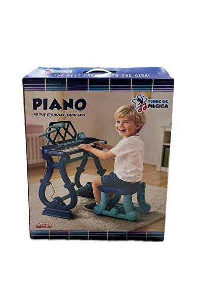 BİRLİK TOYS URT034-002 AYAKLI 49 TUŞ PİANO ORG - LACİVERT