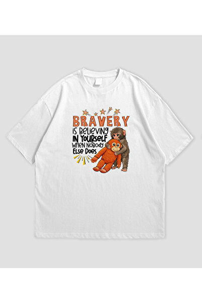 SVART WEAR تي شيرت ماونكي بونش - مونكي بونش مطبوع كبير الحجم للجنسين