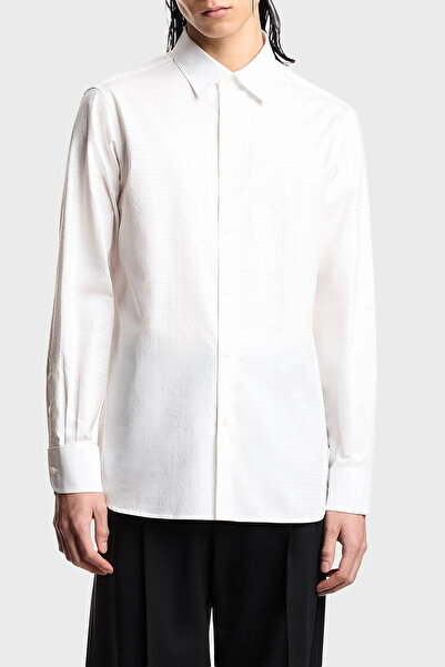 Emporio Armani Cotton Lu Regular Fit Classic Collar Long Sleeve Shirt Men's S...