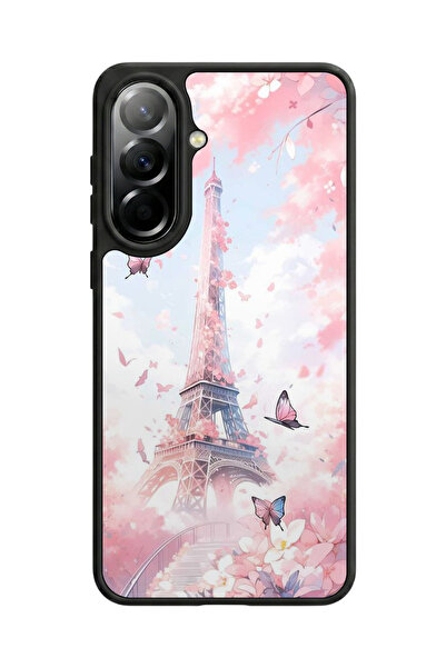 Aksel Kılıf متوافق مع هاتف سامسونج جالاكسي A57 مطبوع، أسود مطفي، سيليكون ناعم...