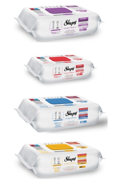 Sleepy Set 4 Șervețele Suprafațe Sleepy: Orchid Garden, Clasic, Bleach