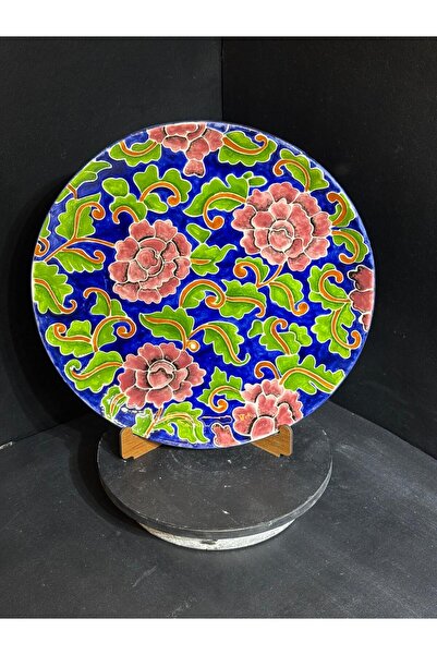 Çini Kabartma Desenli Tabak 30cm