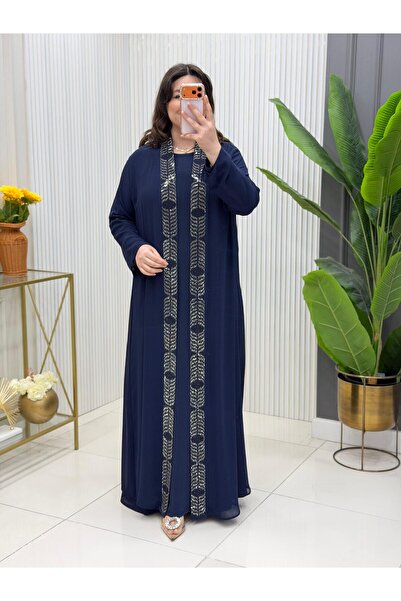 Modam Bella Rochie de mărime mare cu broderie din piatră