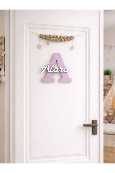 Tasarım İsimli Bebek Kapı Süsü Harf Kapı Süsü Hastane Kapısı süsü