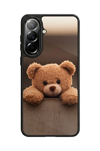 Aksel Kılıf متوافق مع هاتف سامسونج جالاكسي A57 مطبوع، أسود مطفي، سيليكون ناعم...