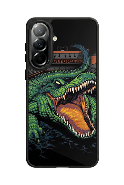 Aksel Kılıf Samsung Galaxy A37 Compatible Printed Case, Matte Black, Soft Sil...