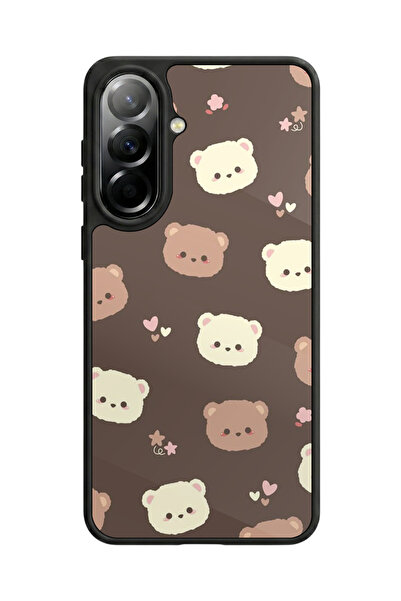 Aksel Kılıf متوافق مع هاتف سامسونج جالاكسي A57 مطبوع، أسود مطفي، سيليكون ناعم...