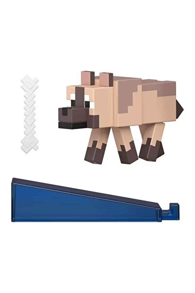 MINECRAFT Aksesuarlı Figür Chestnut Wolf JJR90