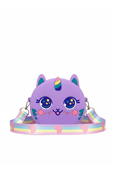 synshop Unicorn Purple Popitli σιλικόνης ρυθμιζόμενο λουράκι Τσάντα ώμου Δώρο...