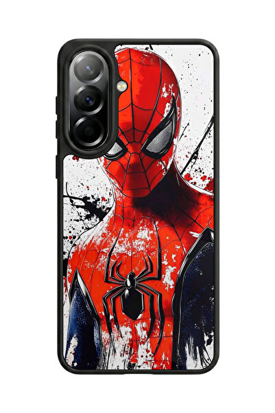 Aksel Kılıf متوافق مع هاتف سامسونج جالاكسي A37 مطبوع، أسود مطفي، سيليكون ناعم...