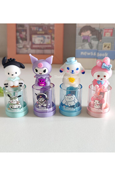 NaSaDAN Sanrio Karakterli Kalemtıraş Tekli – Hazneli Sevimli Masaüstü Kalem A...