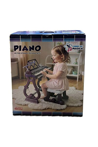BİRLİK TOYS Urt034-003 49 Key Piano Organ with Stand - Purple