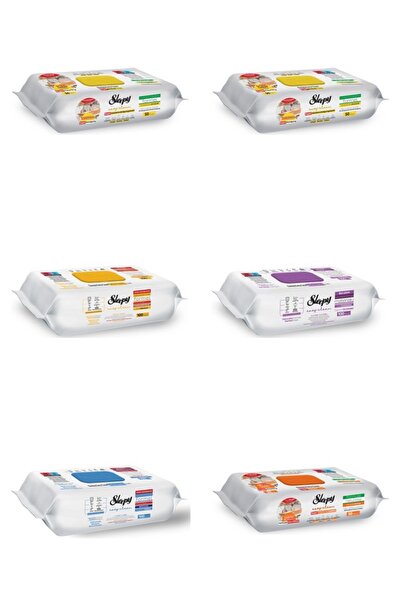 Sleepy Set 6 Șervețele Mixte Sleepy: Orchid Garden, Clasic, Bleach