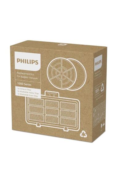 Philips Σετ ανταλλακτικών φίλτρων XV1210/01, για ηλεκτρικές σκούπες χωρίς σακ...