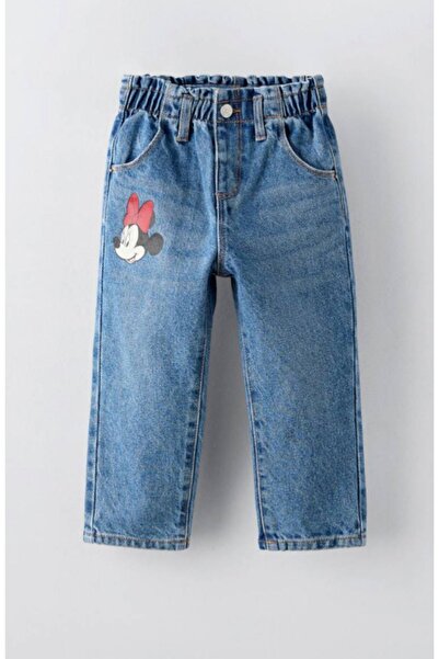 ZARİNA Unisex denim mıckyy detaylı kot pantolon