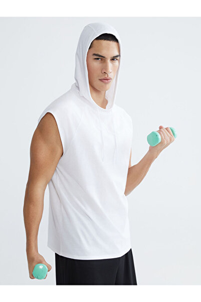 LC Waikiki White Hooded Men's Athlete Undershirt