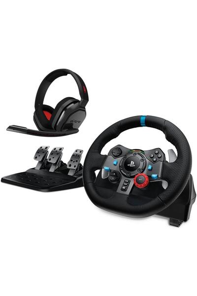 logitech Racing Wheel G29 Driving Force for PS5/PS4/PS3/PC + Astro A10 Headset