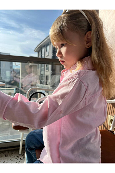 Mother Choise Laciel Paris Girls' Pink Do Woven Shirt