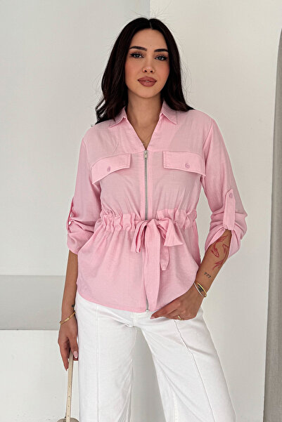 Noa&Noa Zippered Pocket Detailed Blouse – Off-White Breeze