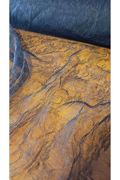 River Fabrics Jacquard Tulle Floral Pattern Black