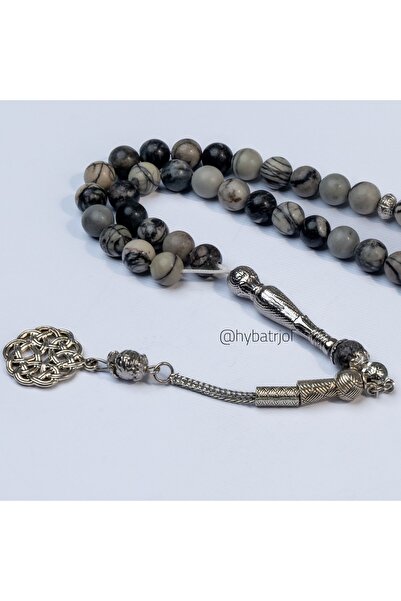 GENERAL سبحة عقيق رصاصي