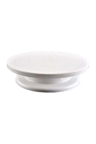 GENERIC4 White Rotating Cake Plate 28cm