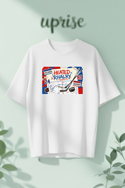 Vordevia Heated Rivalry Hollander Rozanov 81 24 Printed Cotton Lu Oversized T...