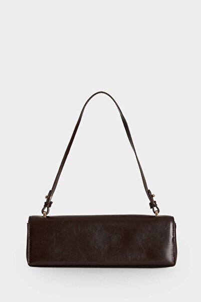 DeFacto Women's Faux Leather Baguette Bag F1240Axns