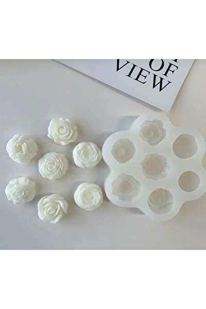 FIORE CANDLES sakayik gül mum silikon kallbi, çoklu sakaylk mum silikon kalib...
