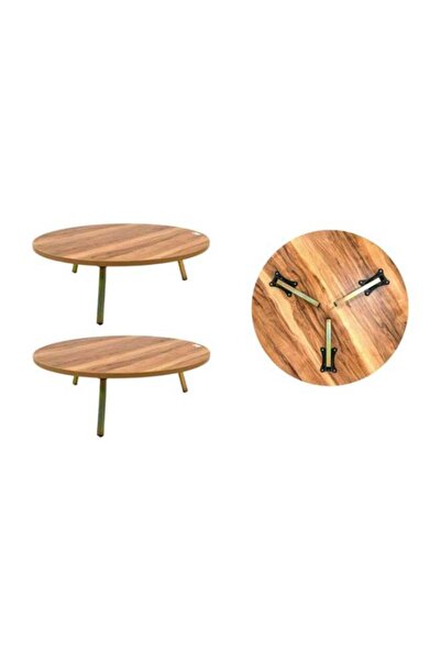 AZOZ MERCHLY Foldable Wooden Floor Center Table For Living Room 70cm