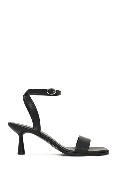 Derimod Women's Black Ankle Boots Buckled Stiletto Heel U S Sandals 26Sfe391618