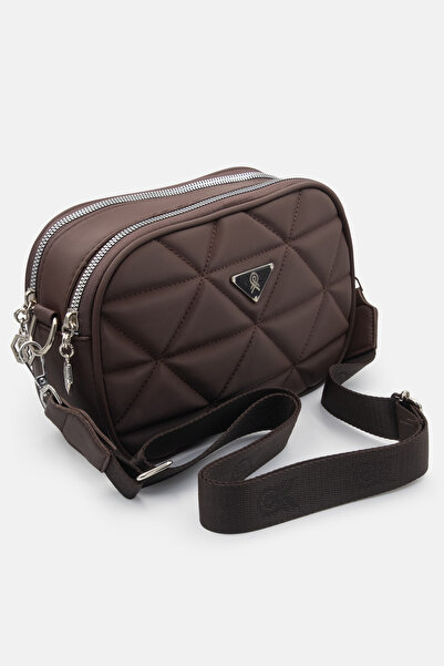 LikeMoon المرأة ذات البشرة السمراء حقيبة كتف بنقشة مبطّنة الاستخدام اليومي