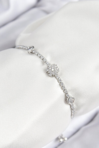 online kapsulavm avm alışveriş Brass Zircon Stone Snowflake Model Silver Colo...